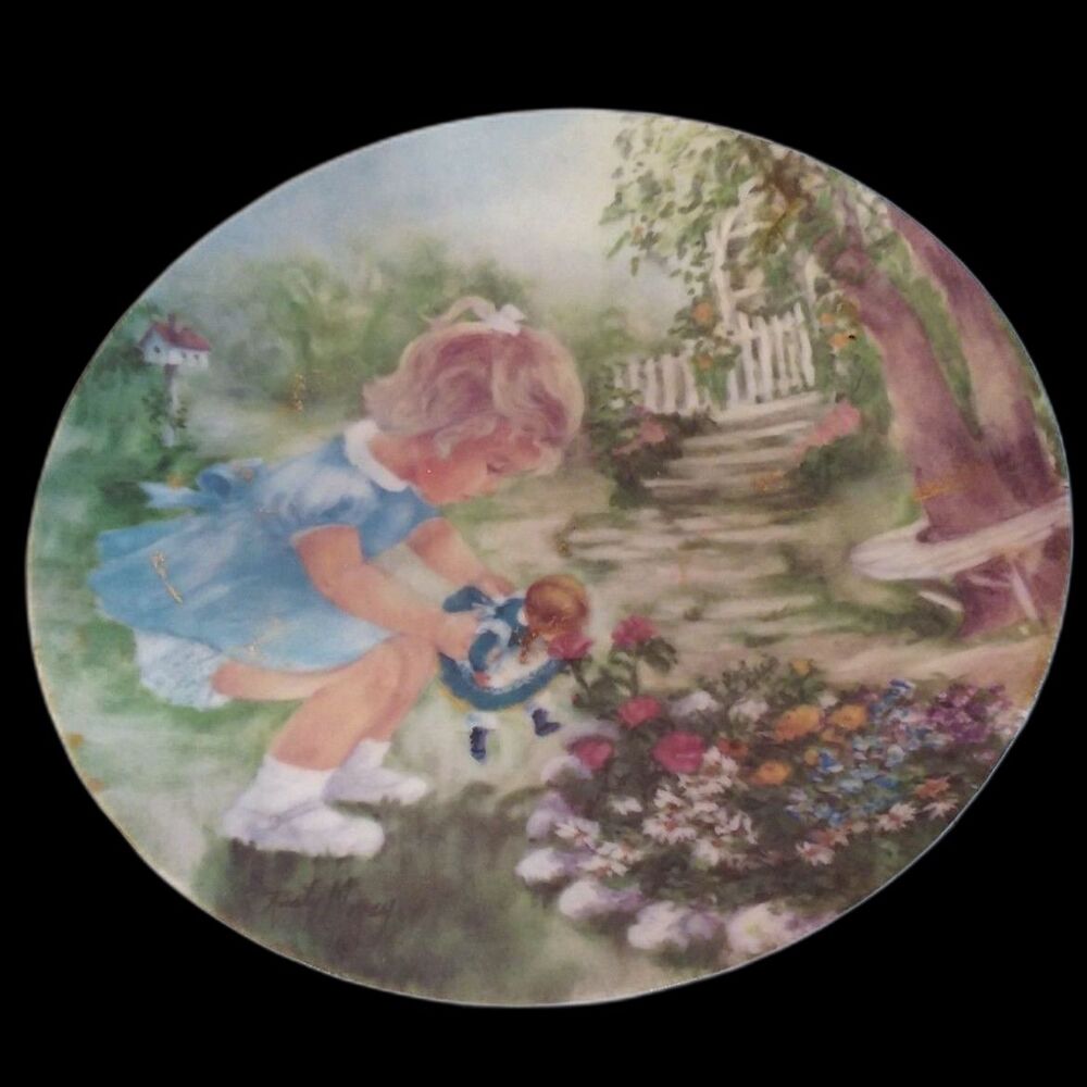 Vintage "Stop & Smell the Roses" Seems Like Yesterday Plate #1 by Rusty Money